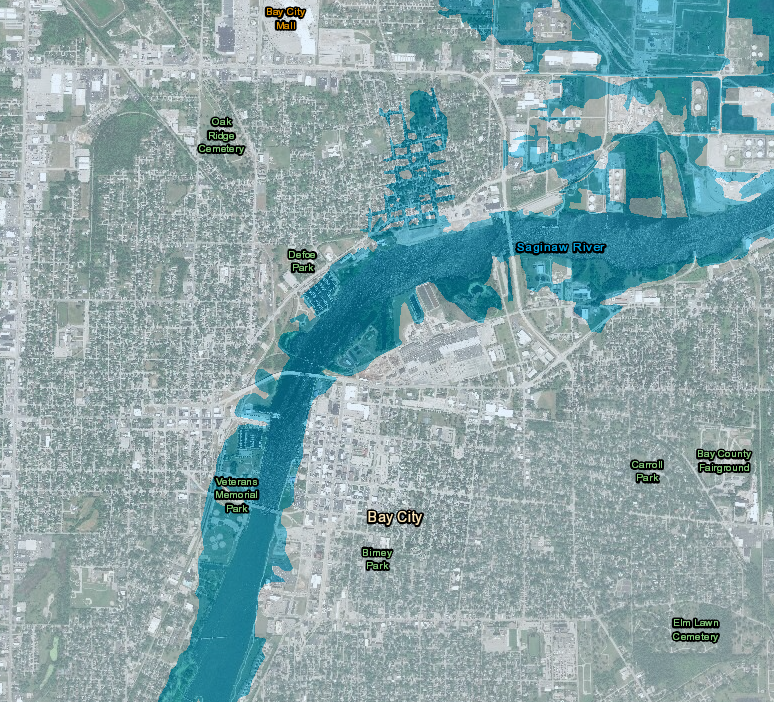 Michigan FEMA Flood Zones Map